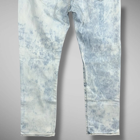 Levi's 501 Men's Jeans 38x32 Acid Wash Button Fly Straight Leg Distressed Modern - Picture 9 of 15